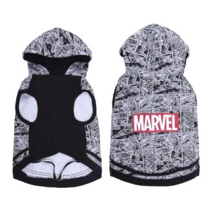 Marvel Dog Hoodie for Small Dogs with Thermal and Elastic Fabric