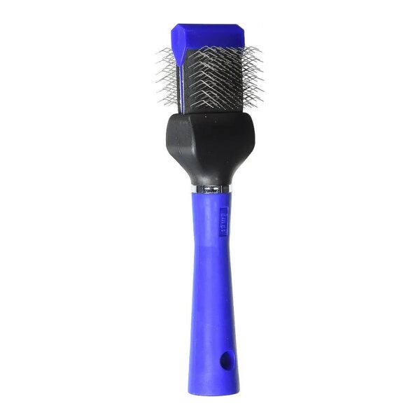 Master Grooming Tool Blue Flexible Slicker Brush for Dogs