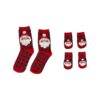 Matching Christmas Socks for Pet Owners and Pets with Novelty Santa Claus Prints