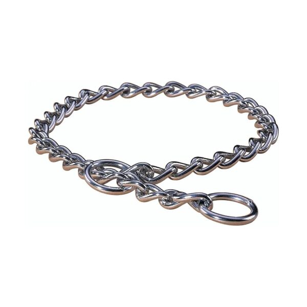 Measure and Fit - 14-Inch Steel Dog Choke Chain Collar