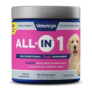 Meat Flavor All-in-One Puppy Supplement with Prebiotics and Probiotics