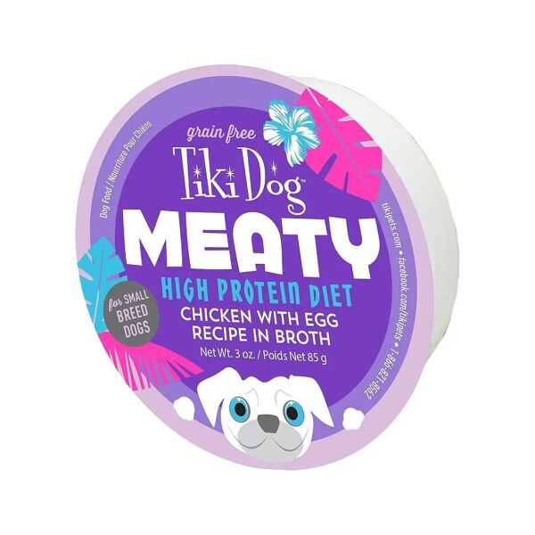 Meaty Dog Cups with Chicken, Egg, and Vitamins for Strong Bones