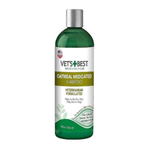 Medicated Oatmeal Shampoo for Dry Skin Relief in Dogs