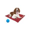 Medium Breed Dog Cooling Mat with Pressure Activated Gel Pad for Summer Comfort