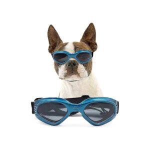 Medium Breed Dog Goggles for Small to Medium Dogs UV Protection Blue Sunglasses