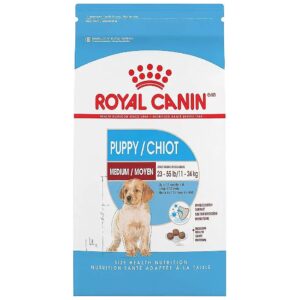 Medium Breed Puppy Food for Weaning with High Quality Protein and Fiber, 30 lb Bag