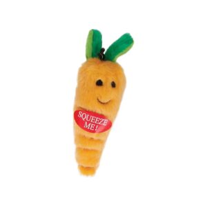 Medium Carrot Plush Squeaky Dog Toy Fun Colors Adult Pet Play