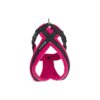 Medium Dog Harness for Easy Walking with Adjustable Girth Pink Fleece