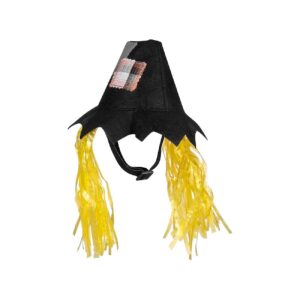 Medium Dog Scarecrow Hat Halloween Party Wear for Puppy Cat Kitten