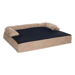 Medium Pet Bed with Orthopedic Foam and Memory Foam Construction