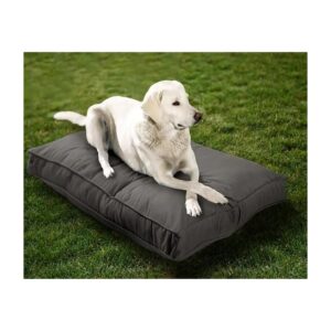 Medium Polyester Dog Bed with Washable Cover and Chew Proof Design for All Breed Sizes