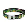 Medium Size Dog Collar with Classic TMNT Sewer Logo Design and Functional Buckle