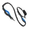 Medium Size Dog Leash for Jogging with Reflective Nylon and Adjustable Belt Harness