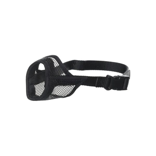 Medium Size Dog Muzzle Made from Durable Nylon Fabric with Adjustable Strap Closure