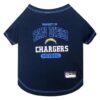 Medium Size Dog Tee Shirt with San Diego Chargers Football Team Logo for Furry Fans