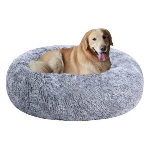 Medium Size Gradient Faux Fur Dog Cuddler Bed for Small to Medium Dogs