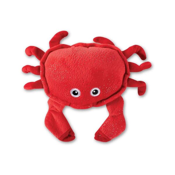 Medium Size Squeaker Crab Toy with Crinkle Paper for Active Small to Medium Dogs