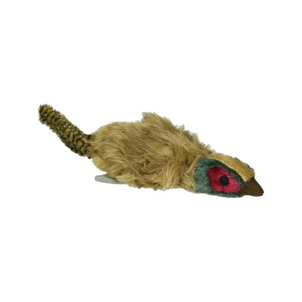 Medium Sized 10 Inch Plush Pheasant Toy for Small to Medium Dogs