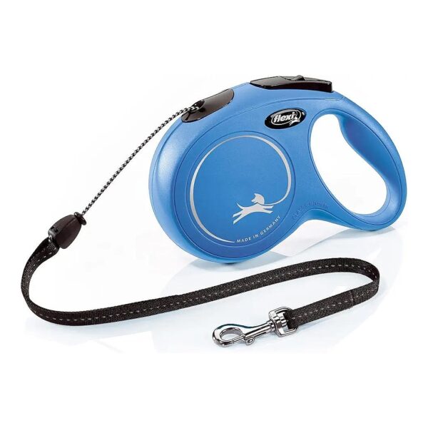 Medium-Sized Dog Leash with 9in Retractable Cord and Reflective Stripe