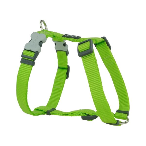 Medium Sized Green Dog Harness with Smooth Nylon Material and Superior Finish