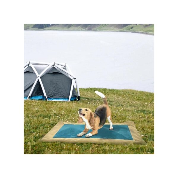 Medium Sized Waterproof Dog Bed with Soft Polyester Fabric and Non Slip Backing