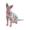 Medium Thick Summer Cotton T-Shirts for Hairless Cats, Easy to Wear and Machine Washable