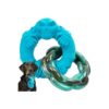 Medium and Large Breed Natural Rubber and Nylon Dog Toys for Aggressive Chewers