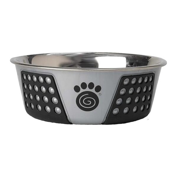 Medium and Large Dog Feed Bowl Made of Durable Stainless Steel with Non-Slip Properties