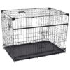 Medium to Large Dog Kennel with Divider Panels and Sliding Doors for Secure Housing