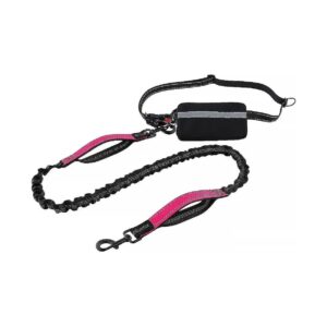 Medium to Large Dog Leash with Adjustable Waist and Retractable Bungee