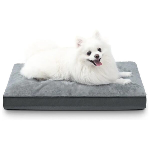 Medium to Small Dog Crate Bed with Anti-Slip Bottom and Removable Cover