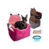 Memory Foam Dog Bed with Free Blanket and Bowl for Ultimate Comfort