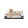 Memory Foam Dog Bed with Orthopedic Egg Foam and Soft Sherpa Surface for Extra Large Dogs