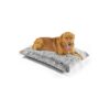 Memory Foam Dog Crate Bed with Waterproof and Washable Liners for Comfortable Sleep