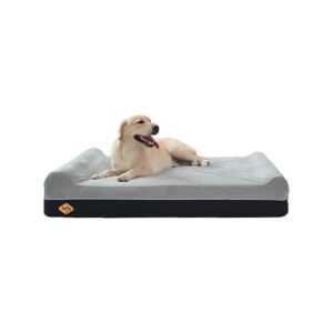 Memory Foam Large Breed Dog Bed Pillow with Smart Design and Waterproof Liner