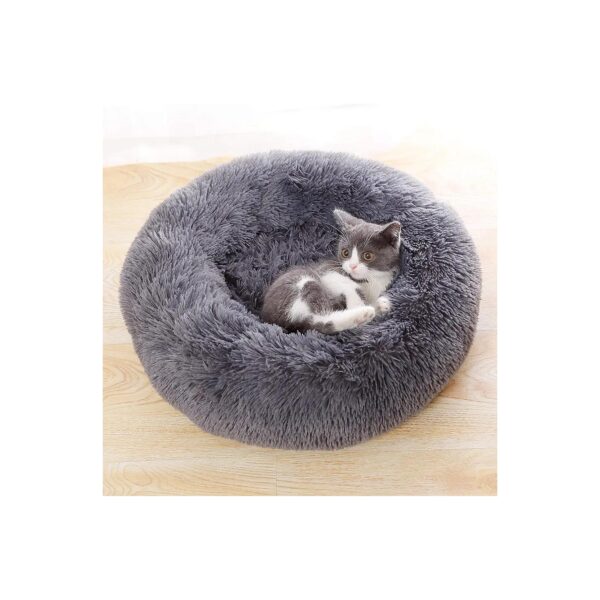 Memory Foam and Faux Fur, Round Donut Design, Lightweight and Portable