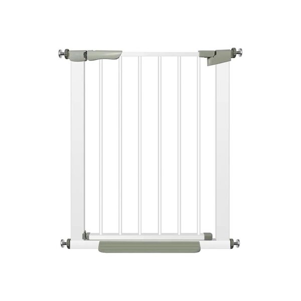 Metal Baby Gate for Stairs and Doorways with Auto Close Feature and Easy Installation