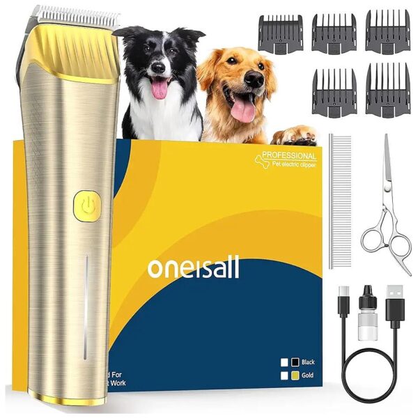 Metal Blade Dog Clippers for Efficient Thick Coat Grooming Kit