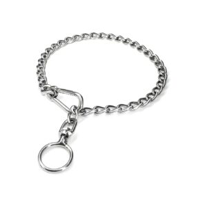 Metal Chew Proof Dog Necklace for Small Medium Large Dogs Training