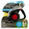 Metal Constructed Retractable Dog Leash with Multicolor LED Lighting