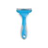 Metal Dog Brush Blue Small for All Life Stages Trims and Thins