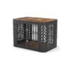 Metal Dog Crate Furniture 42 Inch Indoor Kennel for Large Dogs and Medium Breeds