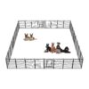 Metal Dog Exercise Pen for Large Medium and Small Dogs with Easy Setup