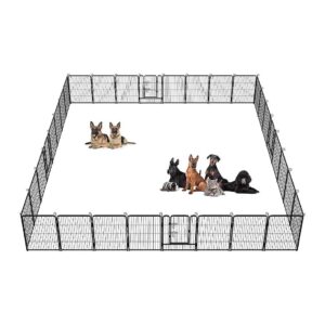 Metal Dog Exercise Pen for Large Medium and Small Dogs with Easy Setup