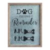 Metal Dog Feeding Schedule Home Decor Pet Reminder Art