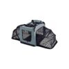 Metal Frame Pet Crate with Ventilated Mesh and Durable Coated Metal Bars for Pet Comfort