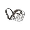 Metal Wire Basket Muzzle for Large Male Rottweiler Dogs with Adjustable Buckle Closure