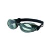 Metallic Black Dog Sunglasses with Padded and Flexible Frame for Large Breeds