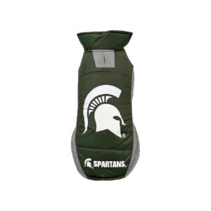 Michigan State Spartans Puffer Vest for Warm and Cozy Dog and Cat Wear