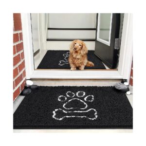 Microfiber Chenille Doormat, Indoor Entrance Mat for Pets and Home Entryways